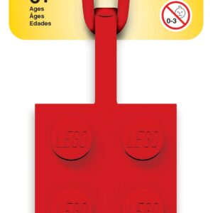 2×4 rood bagagelabel