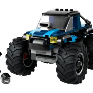 Blauwe monstertruck